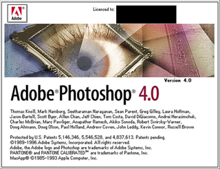 My first version of Photoshop